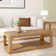 Modern Rounded Rectangular Coffee Table With Shelf