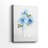 Gingham Blue Flowers I -Gallery Wrapped Cavas-1998123632