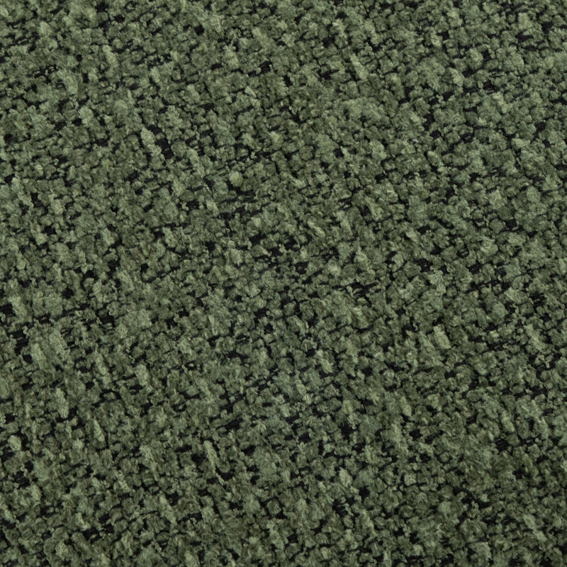 Ensemble de repose-pieds en tissu vert foncé, Tissu vert