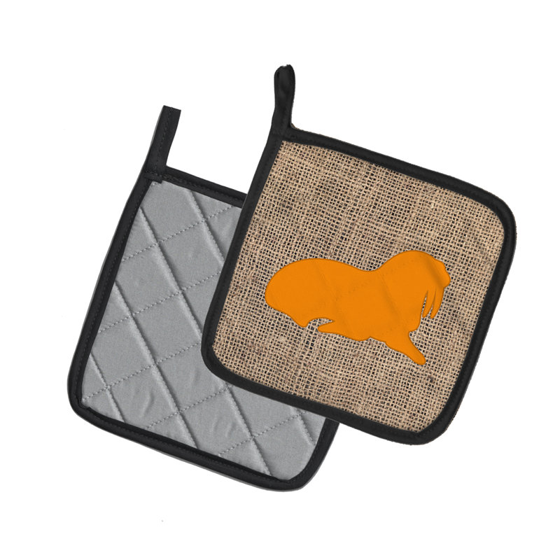 Cuisinier poignée caroline trésors Walrus, Brun / Orange