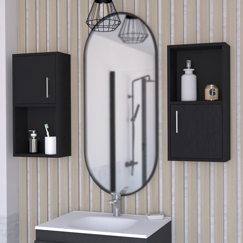 Pharmacie Florence, salle de bain, noir, Noir