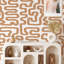 Brown and White Brushstroke Neutral Wallpaper