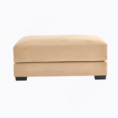 28 Ottoman Corduroy- Camel