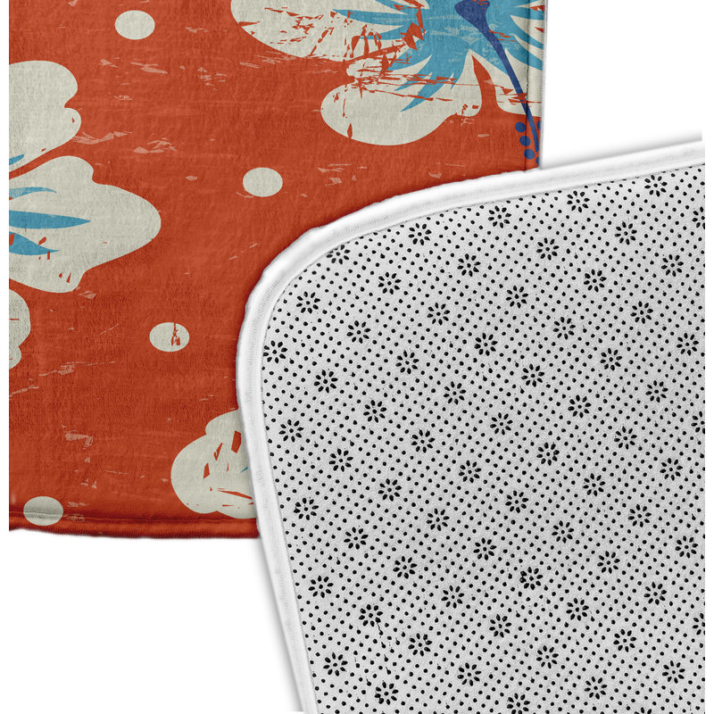Herrington Non-Slip Bath Mat, 24" W x 17" L, Orange