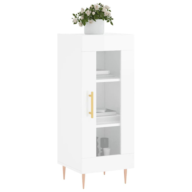 Minonk Display Cabinet, High Gloss White