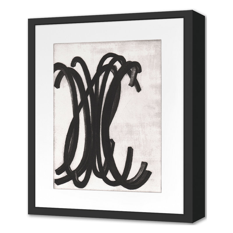 Bars Print by Perrin, Elvia, Black Single Picture Framed, 22'' H x 17'' W