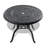 3 Pieces All-Weather Cast Aluminum Dining Set, Include 2 Swivel Chairs And 39.37" Round Table With Black Frame-466221510