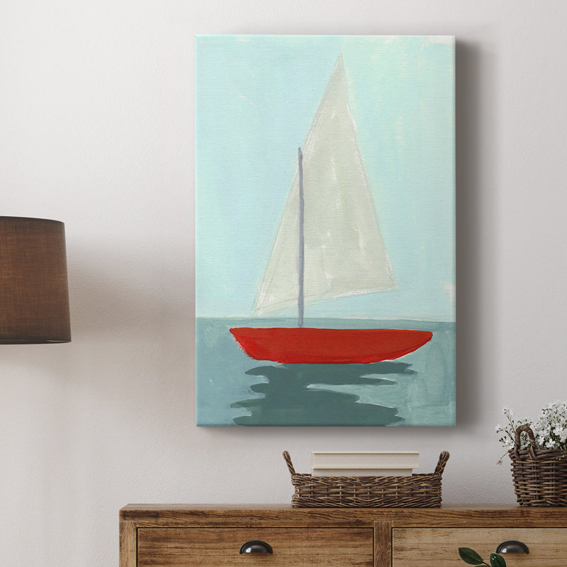 Petite voile II - galerie Cavas sur mesure, H 18 po x l 12 po