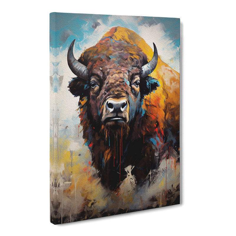 Bison Modern - Wrapped Canvas, 76cm H x 50cm W x 3cm D