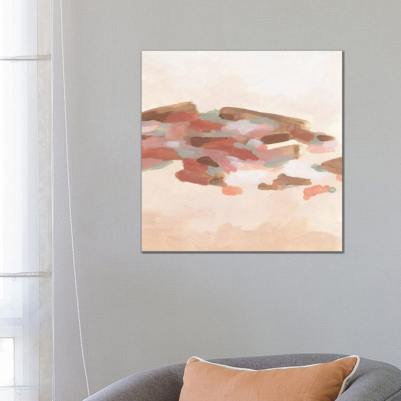 Rose Coast I by June Erica Vess - Wrapped Canvas Painting, 66.04 cm H x 66.04 cm W x 1.91 cm D