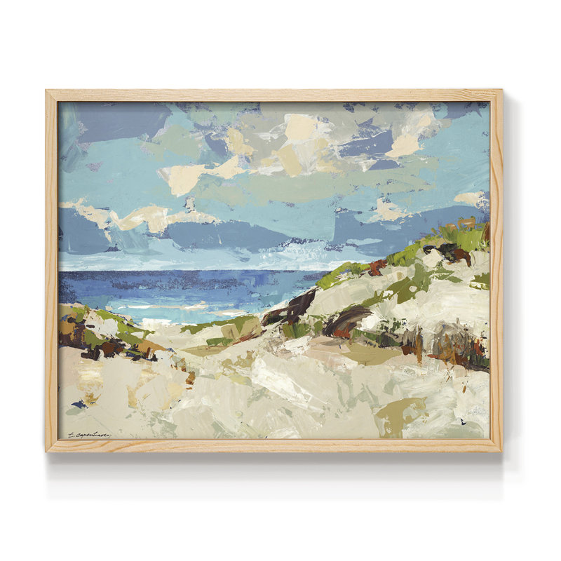 Dunes I - Reproduction encadrée - Restickable, Naturel, H 11 po x l 14 po