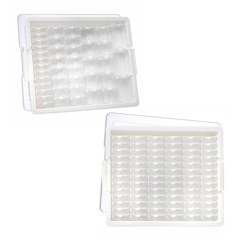 2 Piece Plastic Art Carrying Case Set