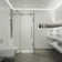 Winslow 58" W x 35" D x 74" H Sliding Frameless Shower Enclosure with 3/8  Clear Glass