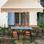 Auvent manuel manuel pour terrasse en beige-58260223