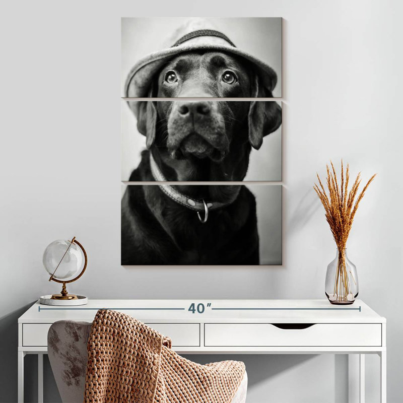 Brampt Black Labrador Boss, 32" H x 20" W