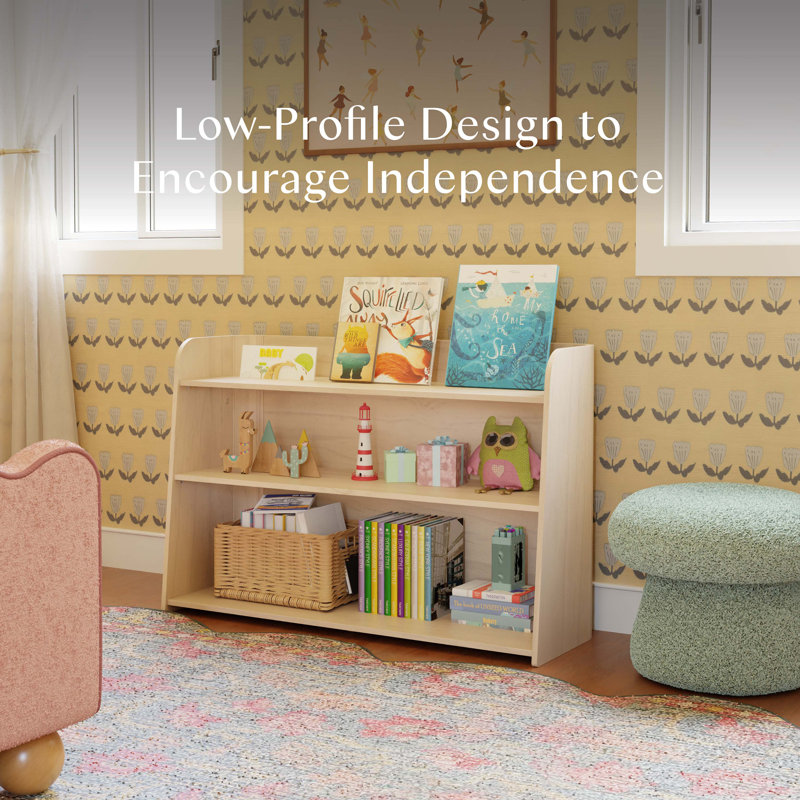 Melo Montessori-Inspired Bookcase, Washed Natural