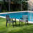 Abigail 5-Piece HDPE Patio Outdoor Dining Set With Arm Chairs With Hot-Embossed Wood Grain-917435521