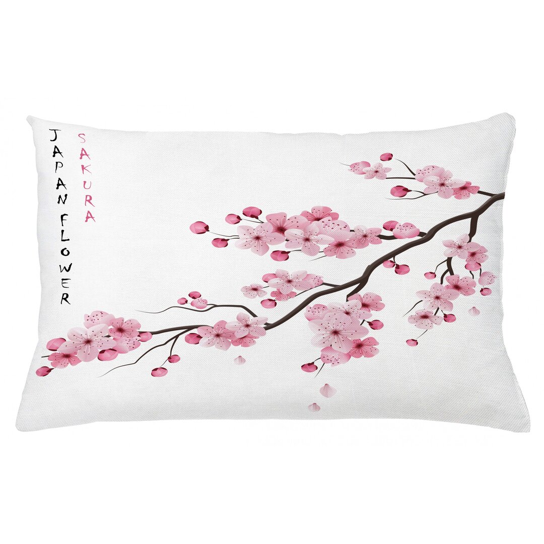 Kissenbezug, Japanischer Kirschzweig, Asiatisch, Weiß Rosa