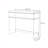 Simple and transparent acrylic console table