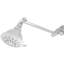 Extension de bras de douche réglable en laiton massif de 9 pouces avec joints de verrouillage, bras d'extension de pomme de douche flexible au fini chrome poli