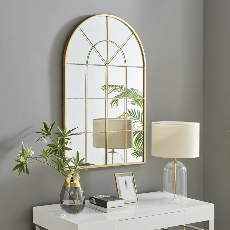 Roussel Window Style Metal Frame Floor or Wall Mirror Modern Design