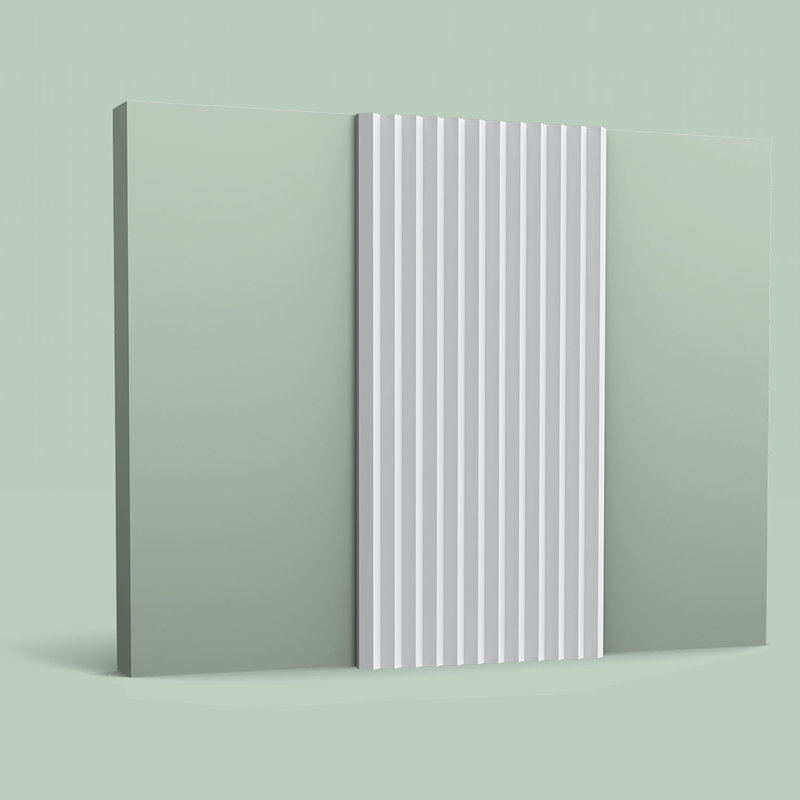 3/4 in D x 9-7/8 in W x 78-3/4 in L Primed White Plain Modern Zigzag Polyurethane Panel Moulding
