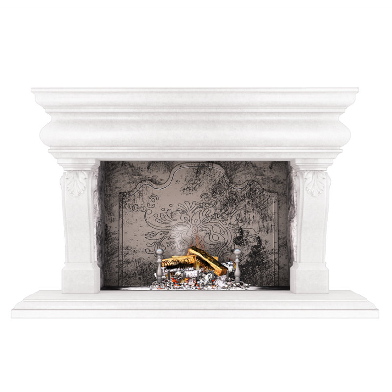Great Adana Fireplace Surround, Smooth White