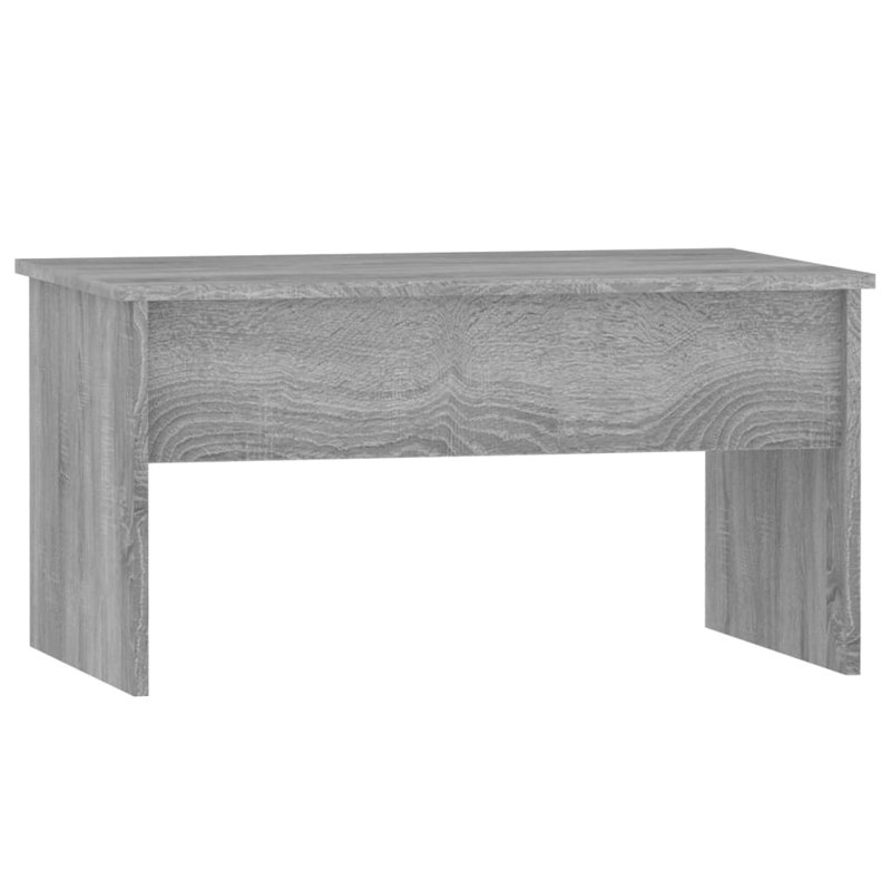 Lesath Manufactured Wood Yes Frame Single Coffee Table with Storage, 16.3" H x 31.5" L x 19.9" W, Gray Sonoma