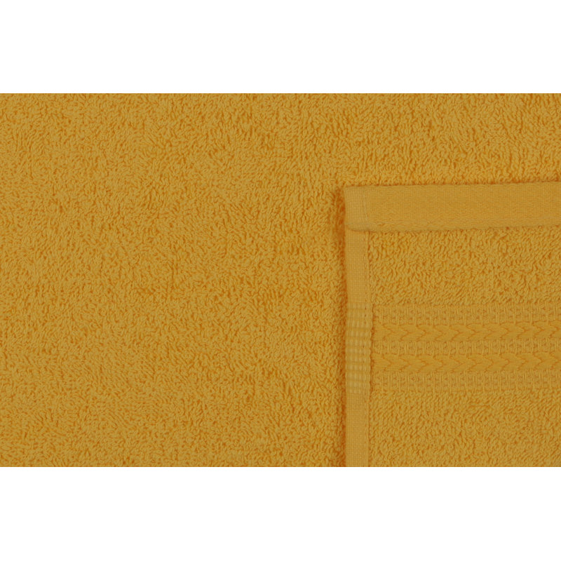 Premium Dark Yellow Hand Towel, 100% Cotton, 19.7 x 35.4 inches | 500 g/m² for Superior Absorbency | Machine Washable at 104°F | Soft and Durable, Ideal for Home, Spa, or Gym Use, Luxurious Comfort