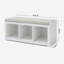 Banc de rangement rembourré à 3 cubes pour chaussures