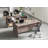 Kellaman Concrete Top End Table - Black-1936799836