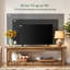 Meuble télé en bois avec rangement ouvert