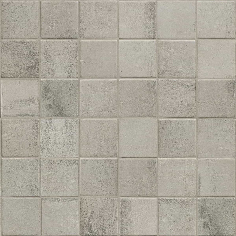 Atlas 3.39 In. X 3.93 In. Square Matte Porcelain Floor And Wall Tile (4.73 Sq. Ft. / Case), Dove Gray, Concrete Look