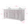 Currahee 72'' Free-standing Double Bathroom Vanity with Engineered Stone Vanity Top