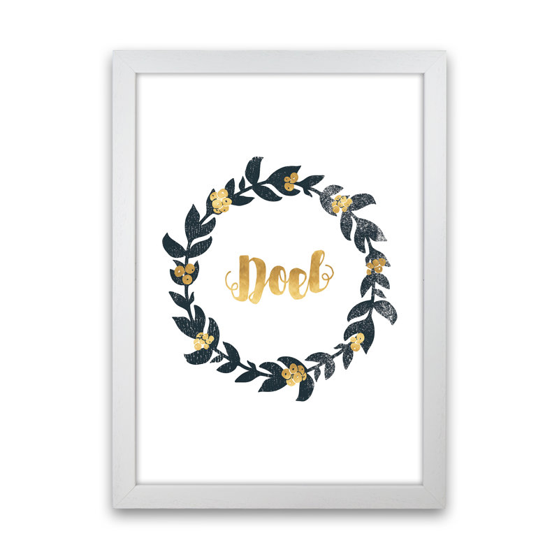 Noel No 2 - Print, White Framed, 34cm H x 25cm W x 3cm D