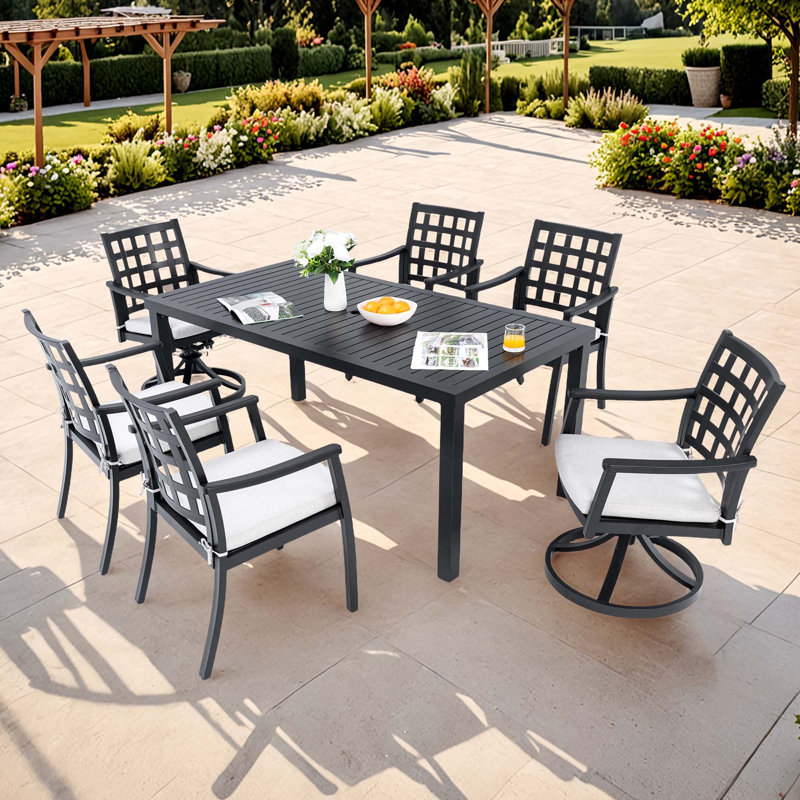 Ensemble repas d'extérieur 7 pièces Modern