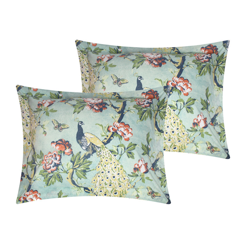 Jade Victorian Garden Cotton Twin Duvet Set