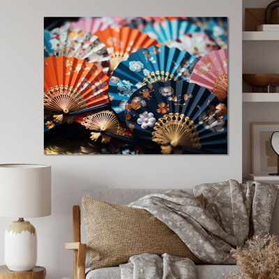 Japon Art Kimonos And Fans IV - Japanese Canvas Wall Art