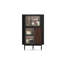 Armoire de coin en bois manufacturé noir-1996899023