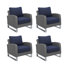 Fauteuil club en osier Sabreea