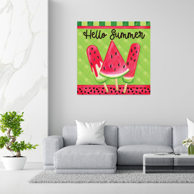 Hello Summer Contemporary Summer Art