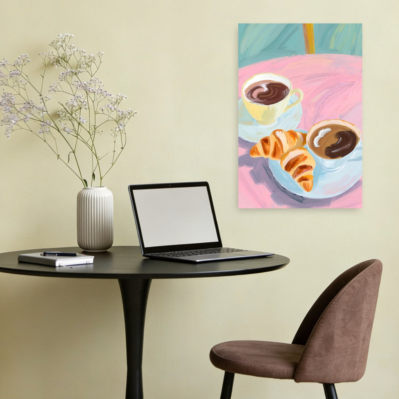«Morning Indulgence», impression murale moderne et vibrante, 24" H x 16" W