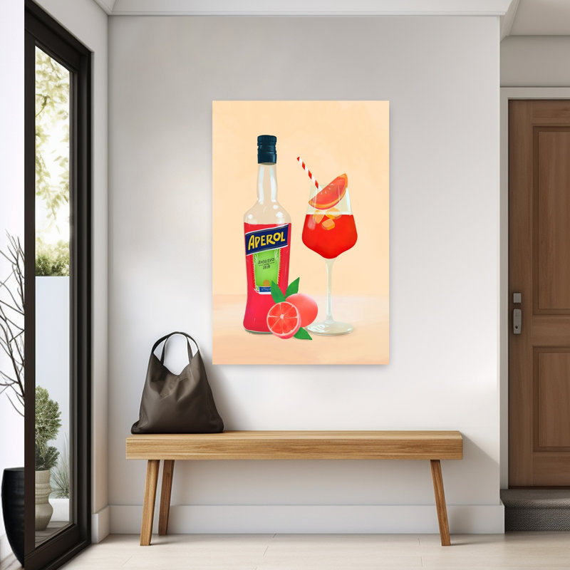 Art mural Aperol Spirz, H 60 po x l 40 po