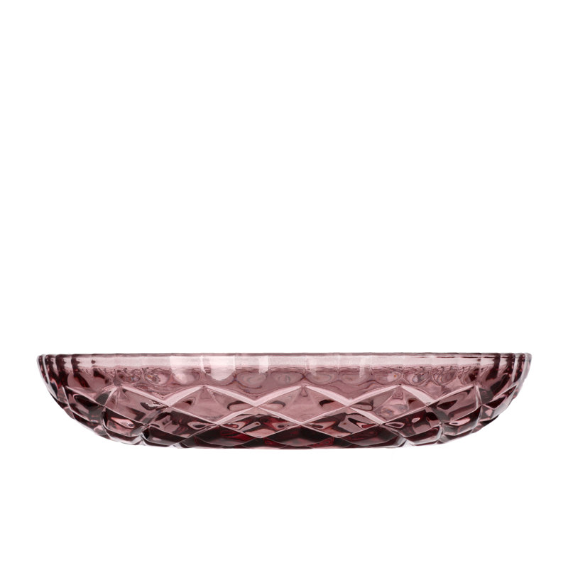 Tollette 16cm Glass, Antique pink and pink