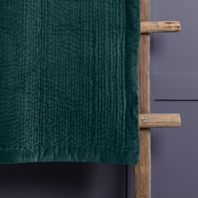 Haze Quilted Throw Blanket, Blue
