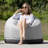 Palmetto Large Round Outdoor Bean Bag Club Chair-1478214867