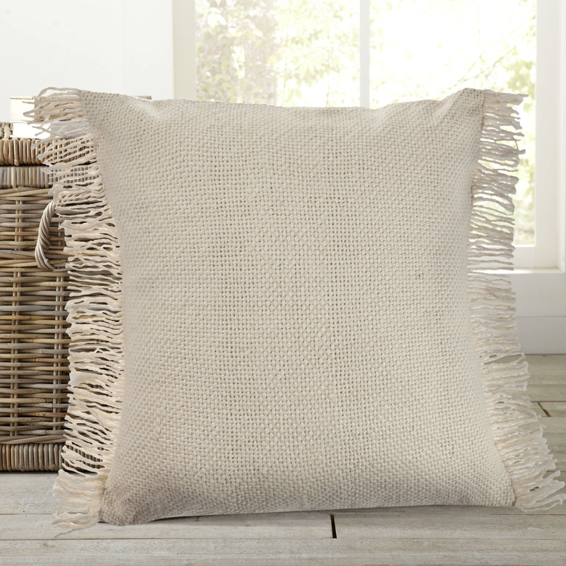 Mary Cotton 20" Throw Pillow Cover, Pillow Cover Only - No Insert