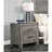Gray Nightstand With Rustic Flair, 2 Drawers For Bedroom, Engineered Wood Frame Drawer Rustic, Bedroom Furnishing, Construction-314922506