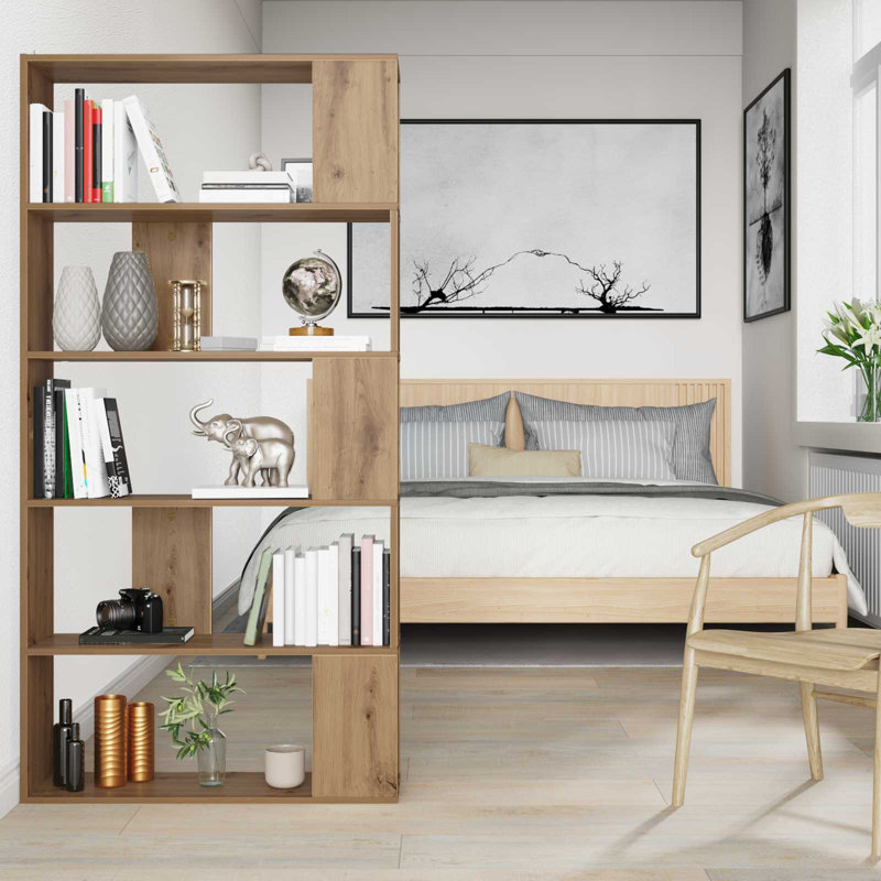 159cm H x 80cm W Book Cabinet Bookcase, Artisan Oak