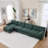 Spacious Deep Seat Sectionals, Wood Modern L Shaped Sofa For Home